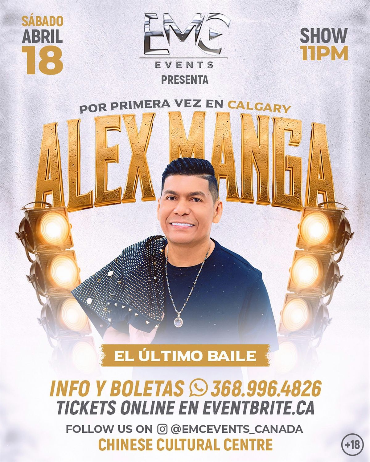 ALEX MANGA EN CALGARY, 18 April | Event in Calgary | AllEvents