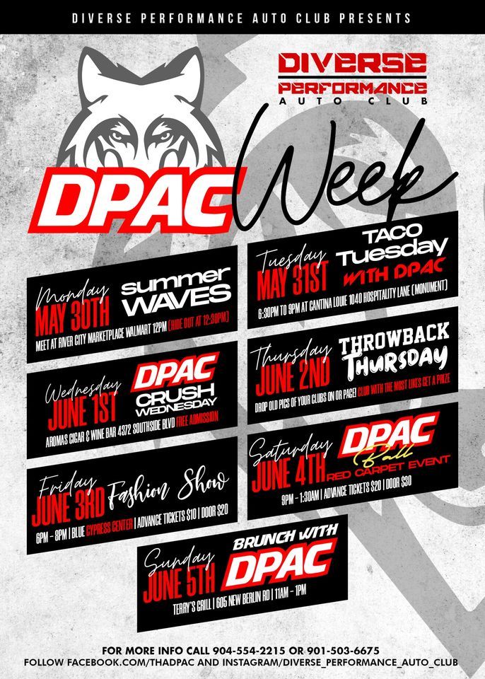 DPAC WEEK TACO TUESDAY, Cantina Louie (Jacksonville/Monument, FL), May