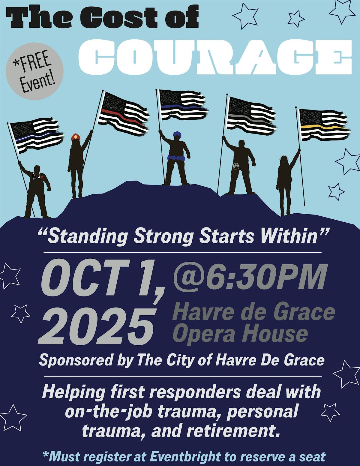 The Cost of Courage: Standing Strong Starts Within, 1 October | Event in Havre de Grace | AllEvents