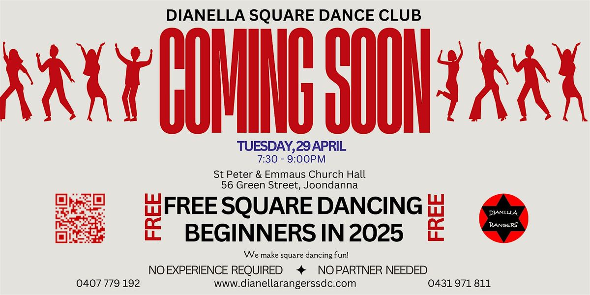 FREE SQUARE DANCING BEGINNERS PROGRAMME | Event in Joondanna | AllEvents