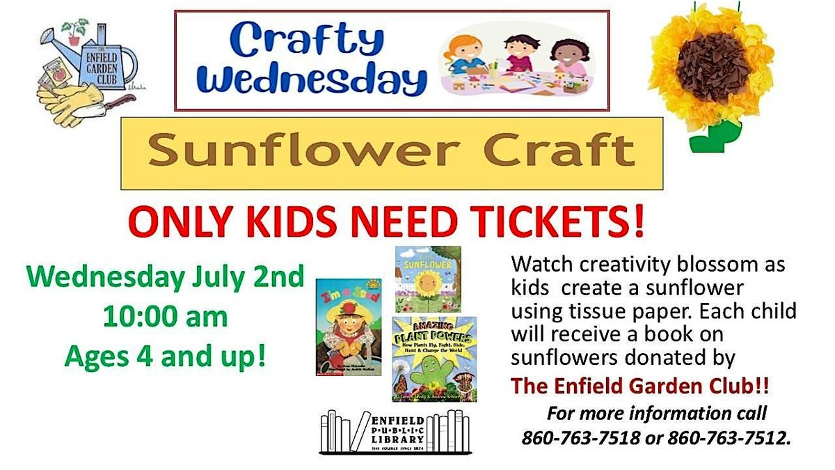 Sunflower Craft, 2 July | Event in Enfield | AllEvents