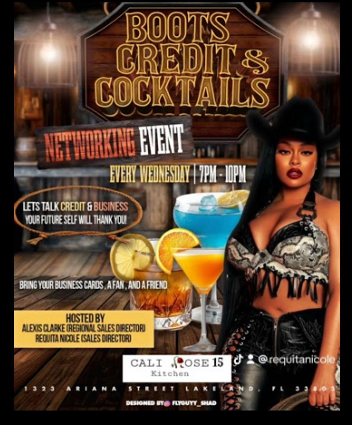 BOOTS, CREDIT, & COCKTAILS | Event in Lakeland | AllEvents