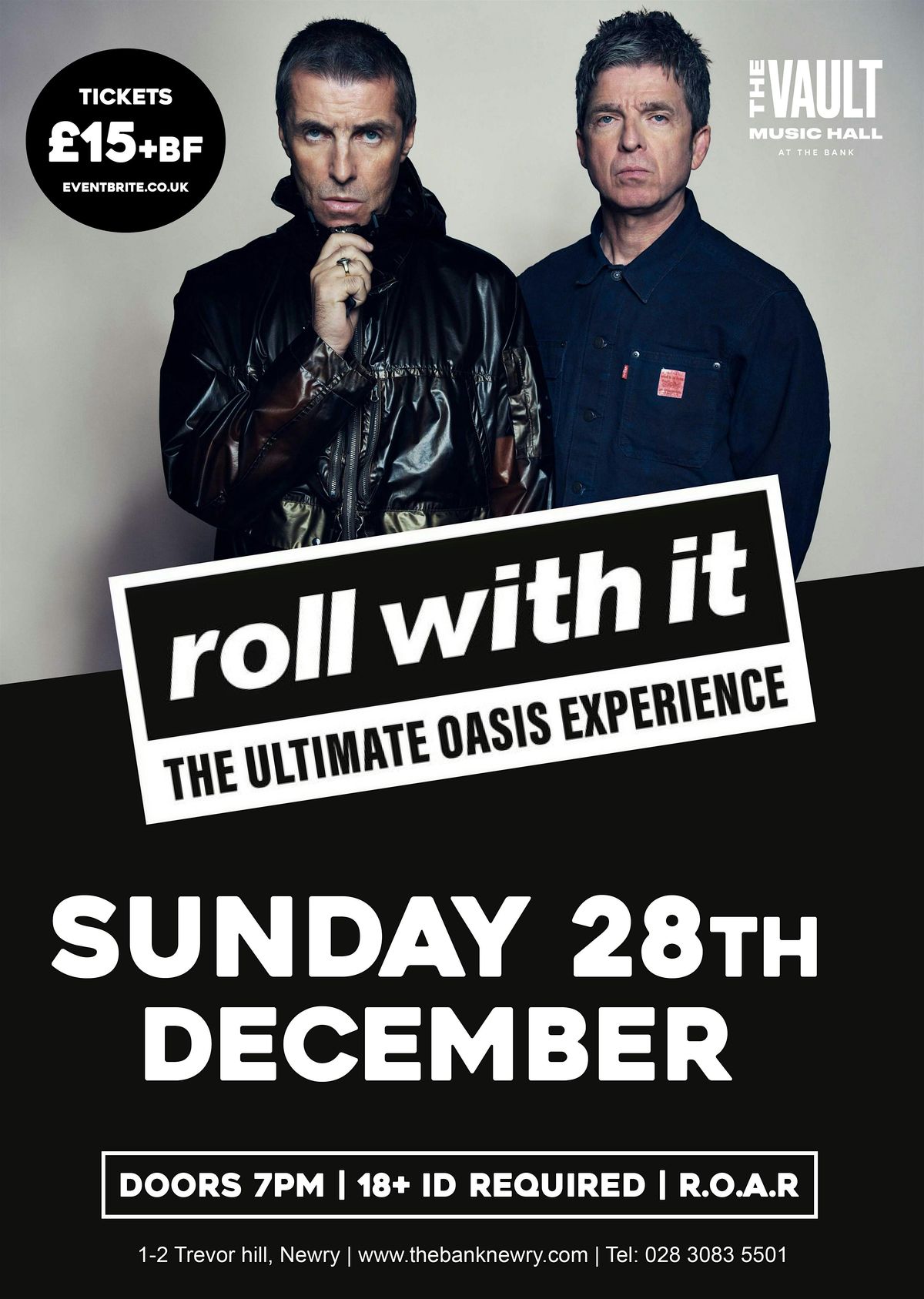 ROLL WITH IT (The ultimate Oasis experience) Sunday 28th December, 28 December | Event in Newry | AllEvents