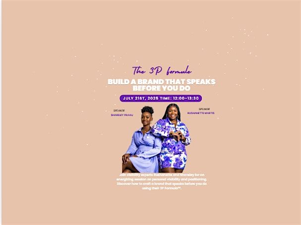 Build a Brand That Speaks Before You Do – The 3P Method™, 21 July | Event in Den Haag | AllEvents