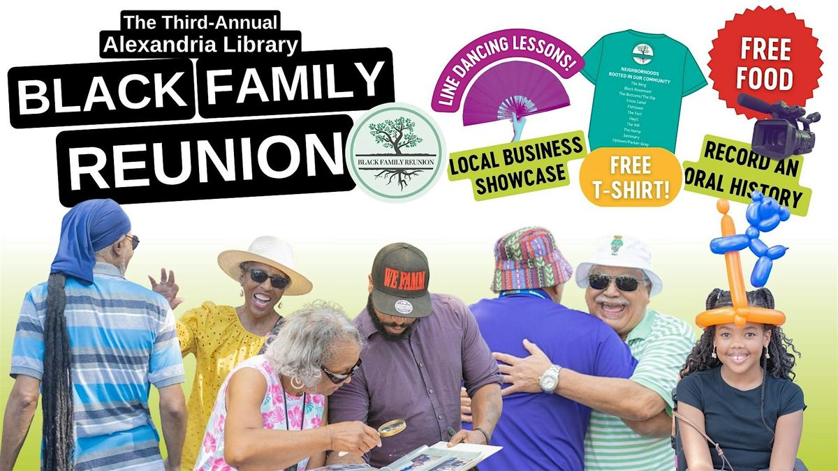 Alexandria Library Black Family Reunion, 6 September | Event in Alexandria | AllEvents