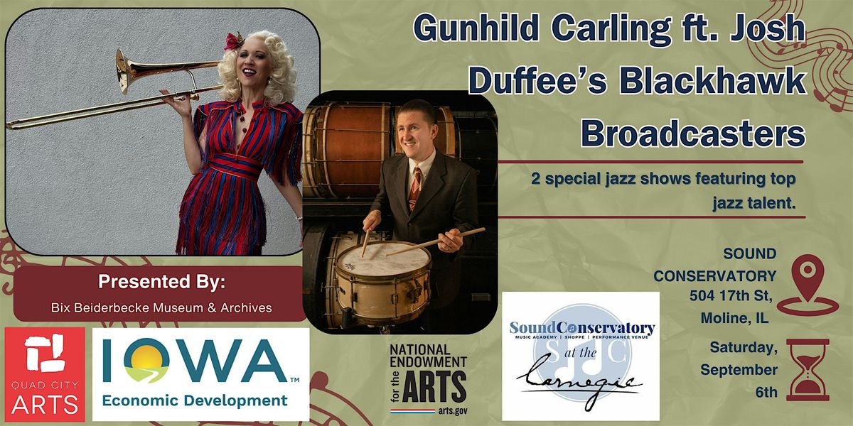 Gunhild Carling ft Josh Duffee's Blackhawk Broadcasters, 6 September | Event in Moline | AllEvents