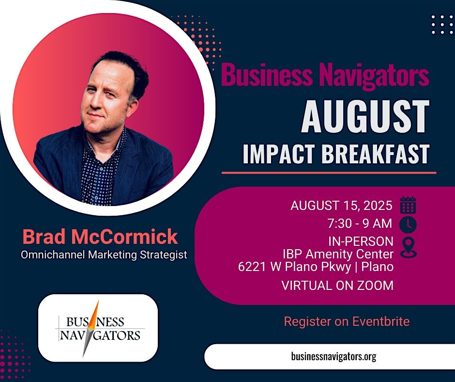 August[In-Person] Impact Breakfast, 15 August | Event in Plano | AllEvents