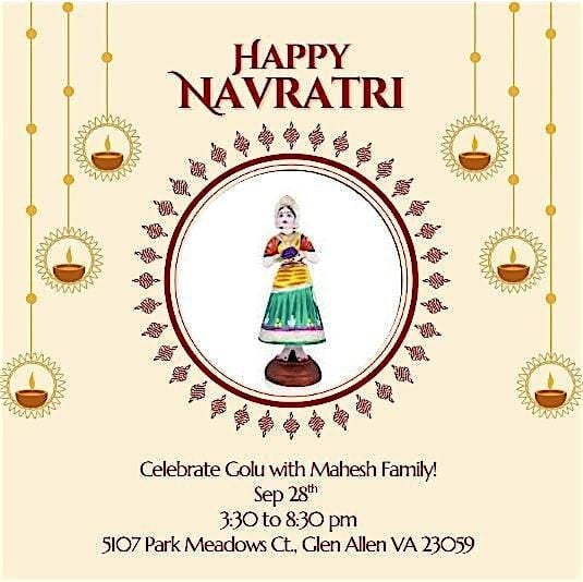 Navratri Golu @ Mahesh's | Event in Glen Allen | AllEvents
