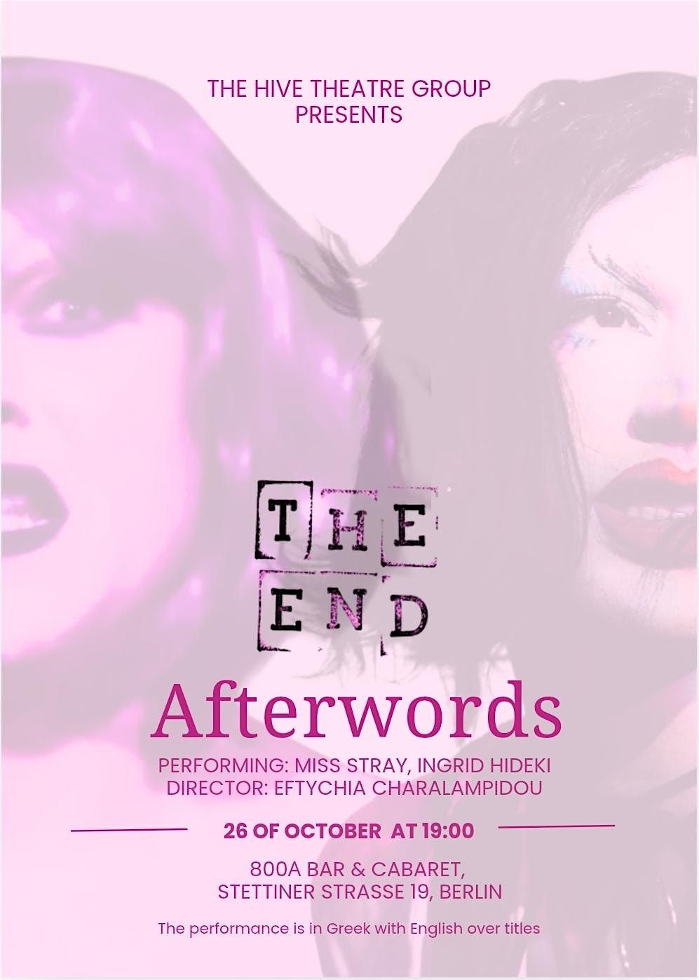 Επίλογοι - Afterwords, 26 October | Event in Berlin | AllEvents