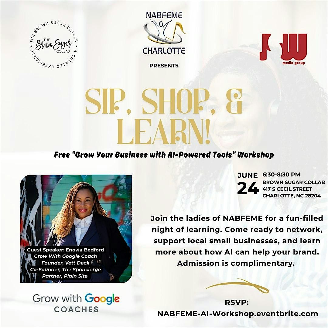 Sip, Shop and Learn!, 24 June | Event in Charlotte | AllEvents