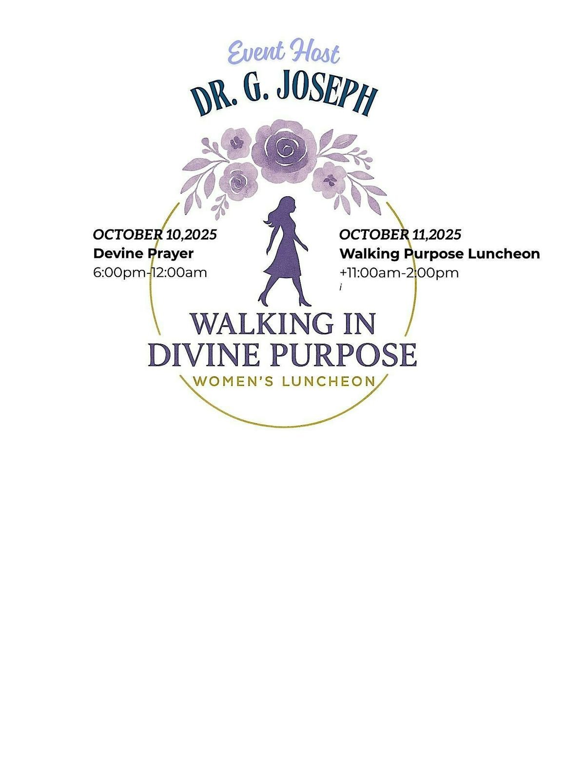 Walking in Divine Purpose, 10 October | Event in Dallas | AllEvents