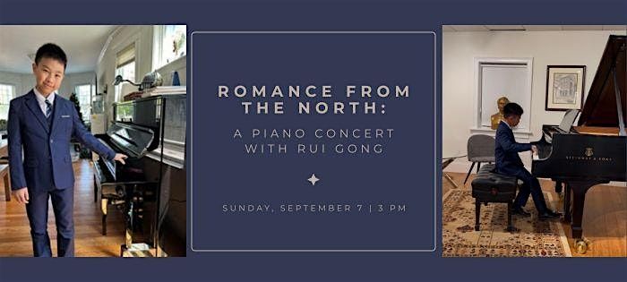 Romance from the North: A Piano Concert with Rui Gong, 7 September | Event in Newton | AllEvents