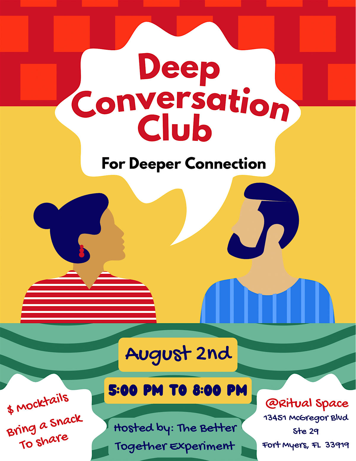 DEEP CONVERSATION CLUB, 2 August | Event in Fort Myers | AllEvents