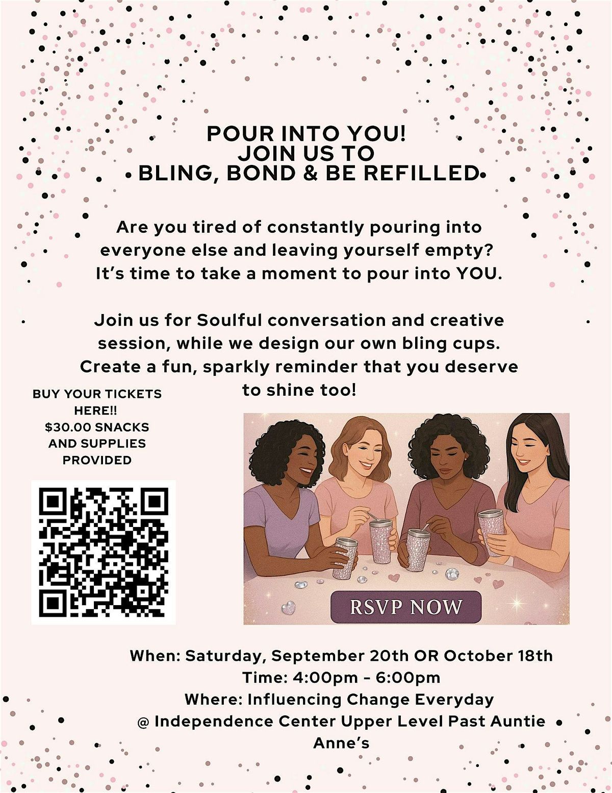Pour into YOU, 20 September | Event in Independence | AllEvents