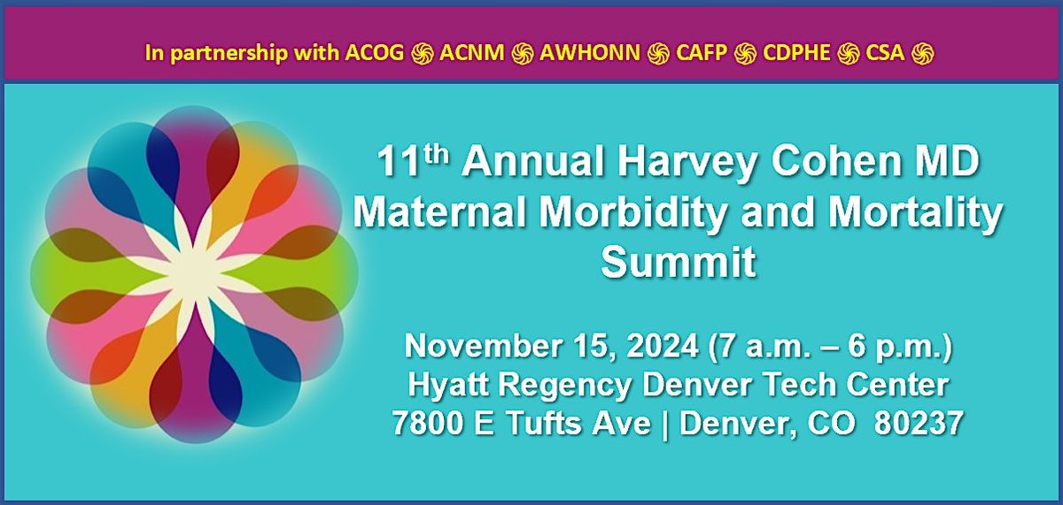 Harvey Cohen MD Maternal Morbidity & Mortality Summit REGISTRANTS 2025, 14 November | Event in Englewood