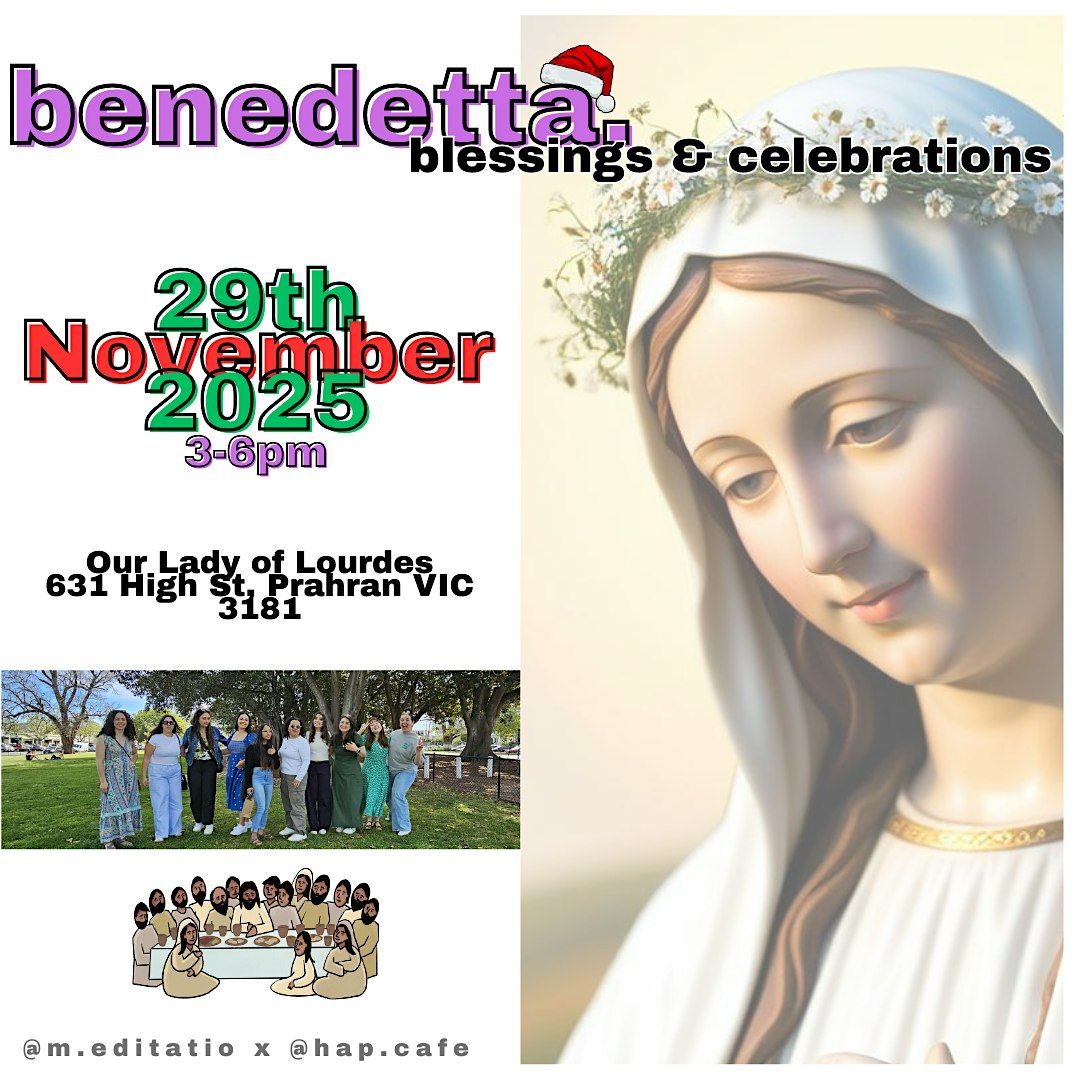 Benedetta: Blessings & Celebrations Afternoon, 29 November | Event in Prahran | AllEvents