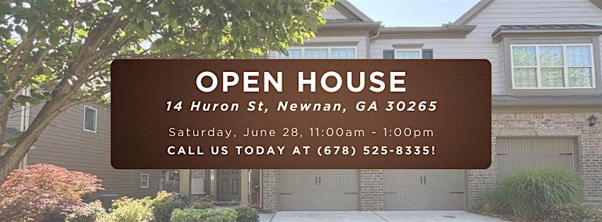 Join Us for an Open House at 14 Huron St, Newnan | June 28, 11 AM-1 PM, 28 June | Event in Newnan | AllEvents
