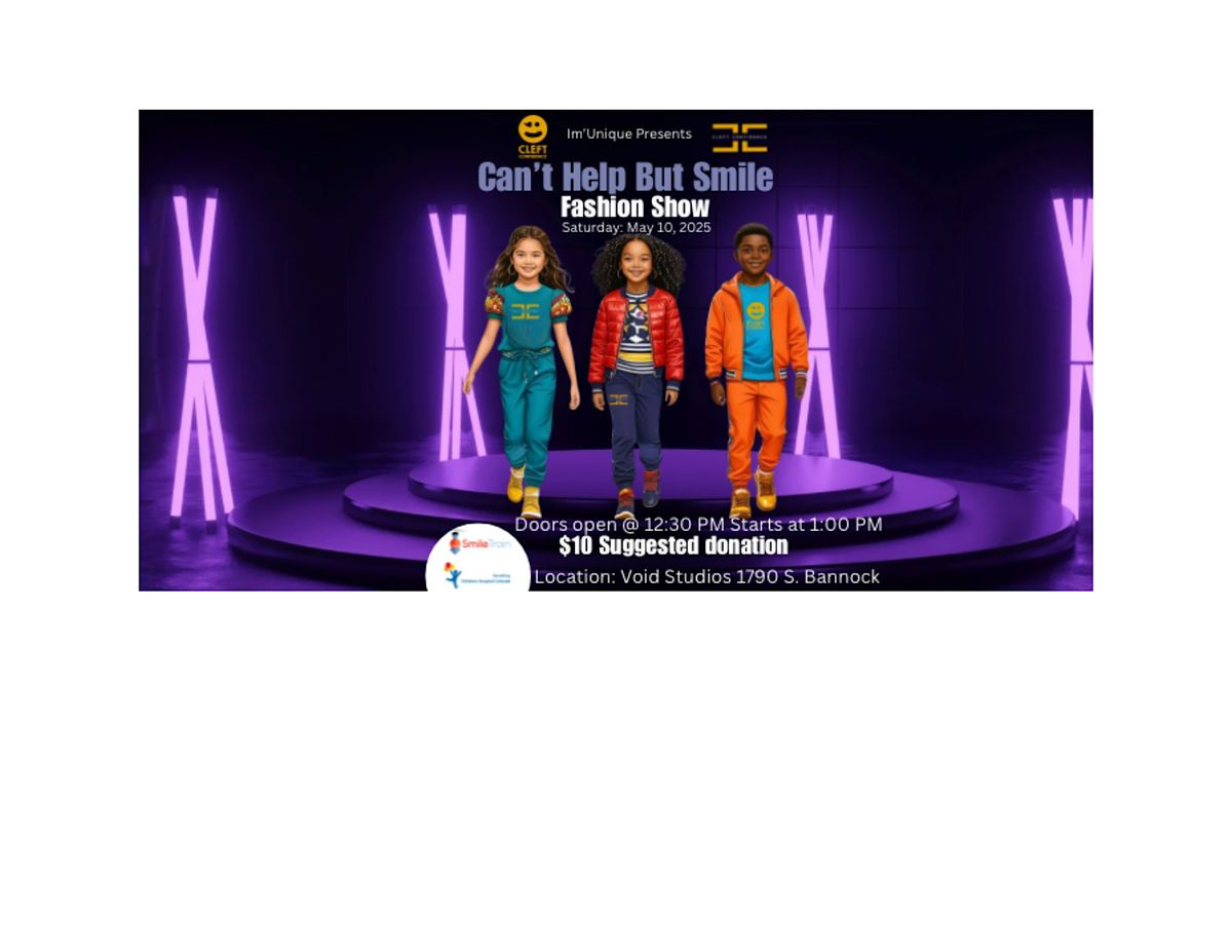Can’t Help But Smile Fashion Show, 10 May | Event in Denver | AllEvents