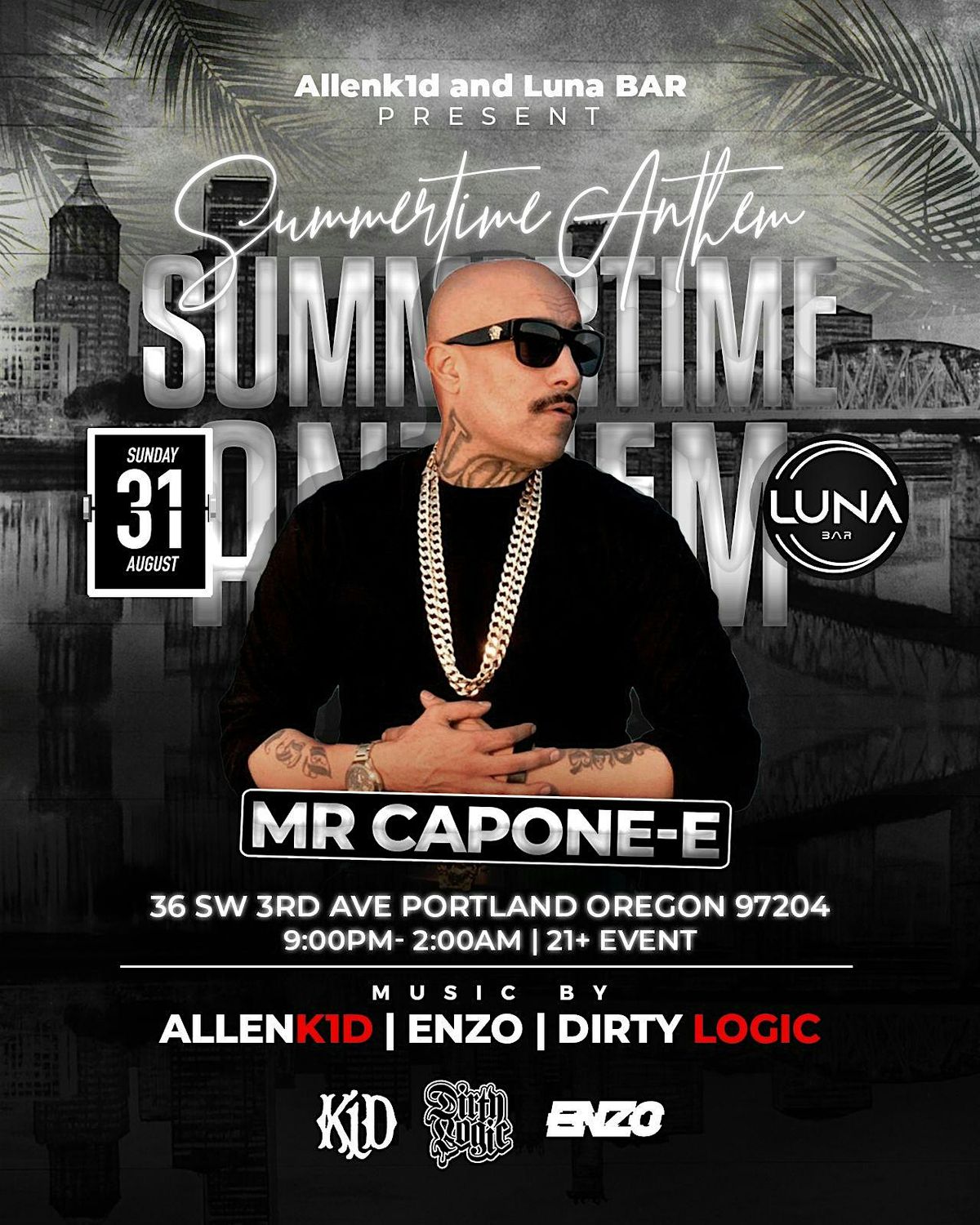 SUMMERTIME ANTHEM, 31 August | Event in Portland | AllEvents