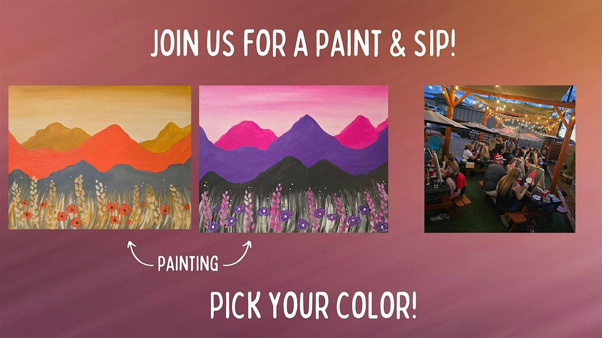 Paint & Sip - Mountain Bloom - Non profit event!, 13 May | Event in Brighton | AllEvents
