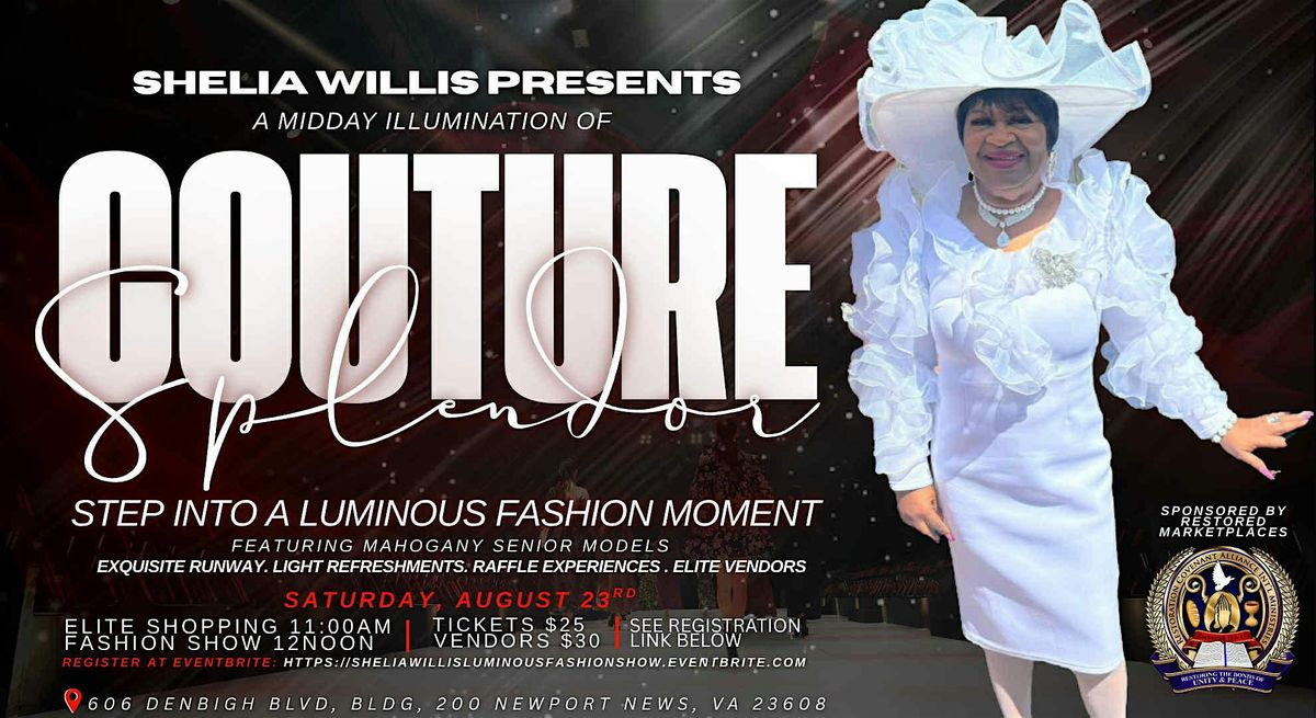 Step into a Luminous Fashion Moment  by Shelia Willis, 23 August | Event in Newport News | AllEvents