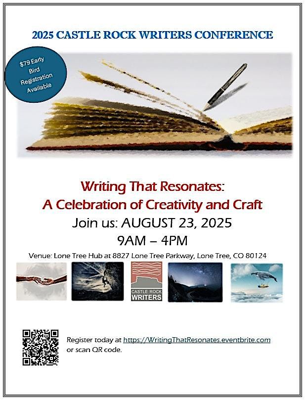 Writing That Resonates: A Celebration of Creativity & Craft, 23 August | Event in Lone Tree | AllEvents