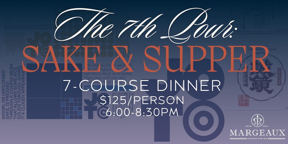 The Seventh Pour: Sake and Supper, 27 August | Event in Cambridge | AllEvents