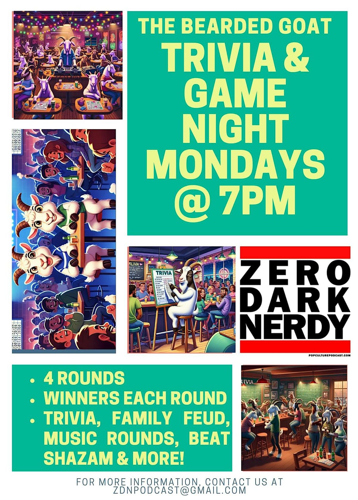 Trivia and Game Night at The Bearded Goat Downtown | Event in Greensboro | AllEvents