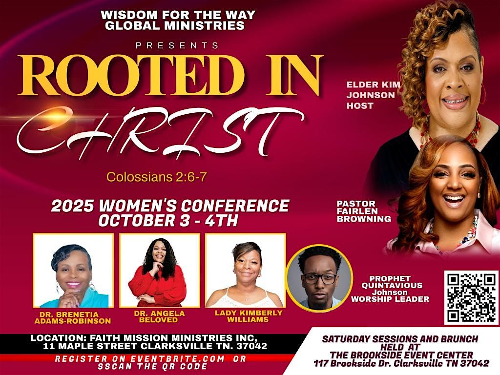 WISDOM FOR THE WAY WOMEN'S CONFERENCE: "ROOTED IN CHRIST", 3 October | Event in Clarksville | AllEvents