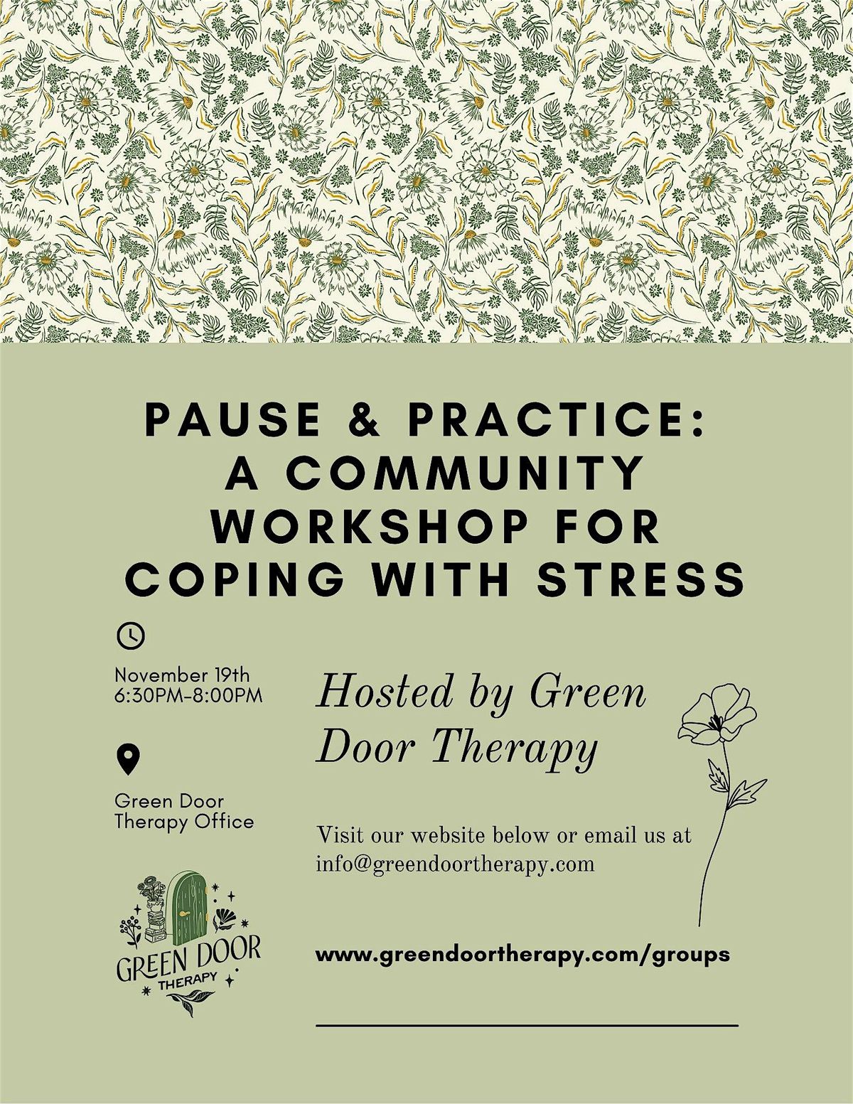 Pause and Practice: A Community Workshop for Coping with Stress, 19 November | Event in Elmhurst | AllEvents