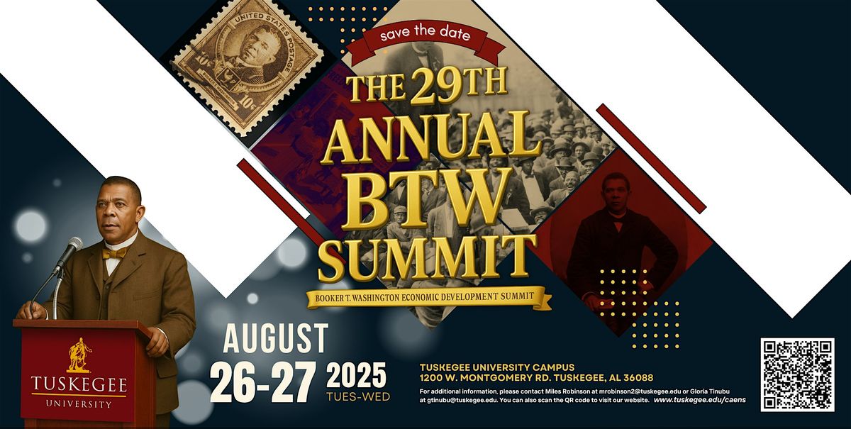 2025 Booker T. Washington Economic Summit, 26 August | Event in Tuskegee | AllEvents