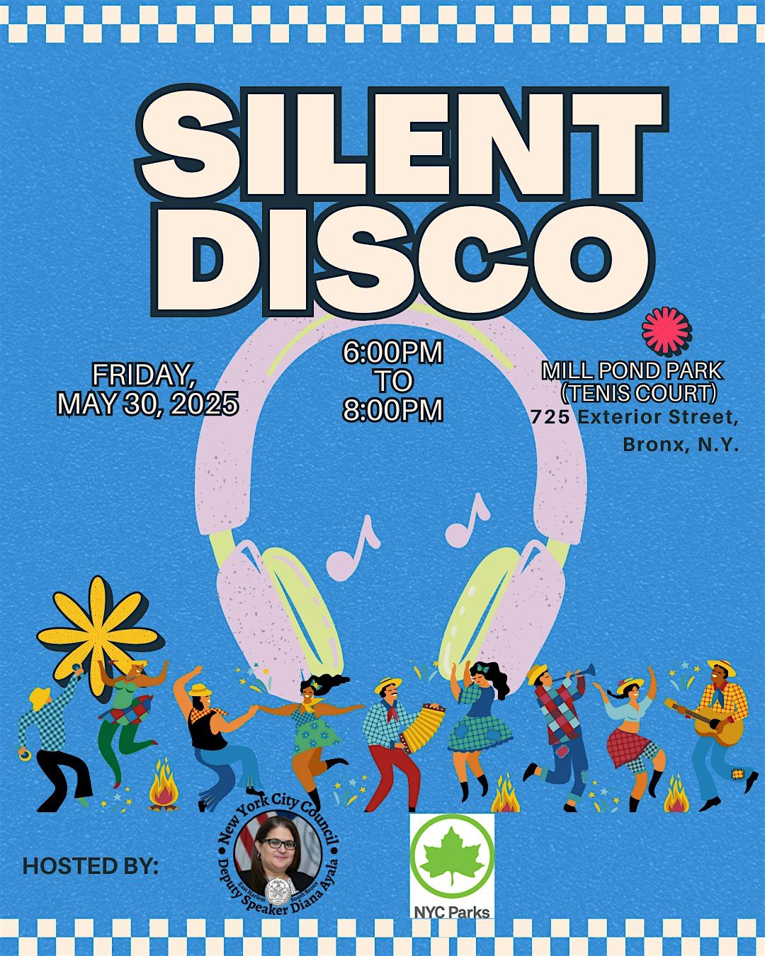 Silent Disco, Mill Pond Park, South Bronx, 30 May | Event in The Bronx | AllEvents