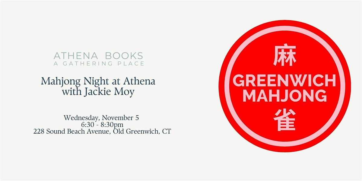 Pop-Up Mahjong Night at Athena with Jackie Moy, 5 November | Event in Greenwich | AllEvents