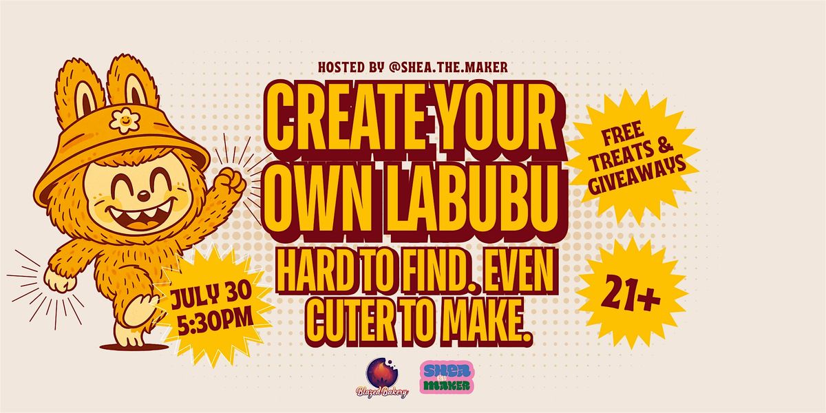 Design Your Own Labubu – Sculpting Workshop at Blazed Bakery, 30 July | Event in Chicago | AllEvents