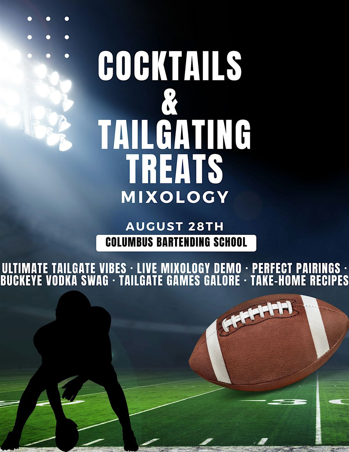 Cocktails and Tailgating Treats, 28 August | Event in Columbus | AllEvents