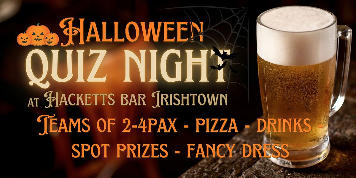 Halloween QUIZ Night at Hacketts Bar Irishtown, 31 October | Event in Kilkenny | AllEvents