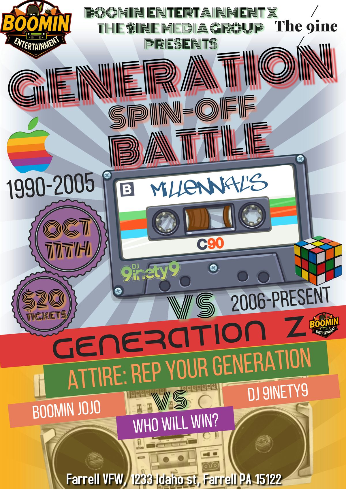 Generation DJ Battle: Millennials vs Generation Z, 11 October | Event in Farrell | AllEvents