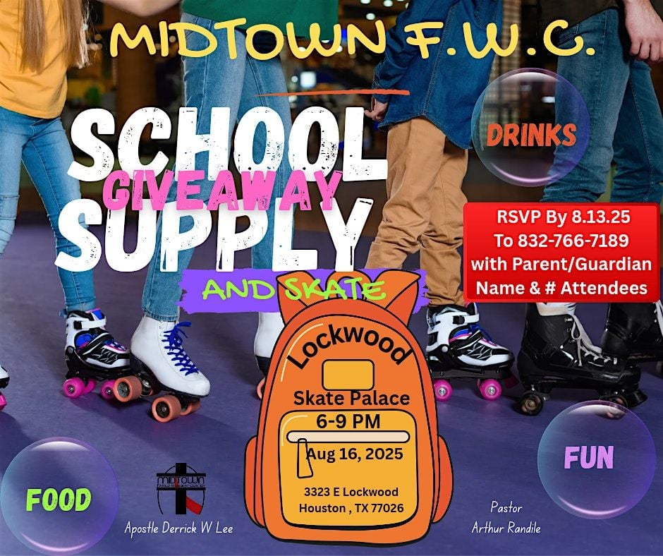 MFWC Back-to-School Supply Giveaway &amp;Skate Party