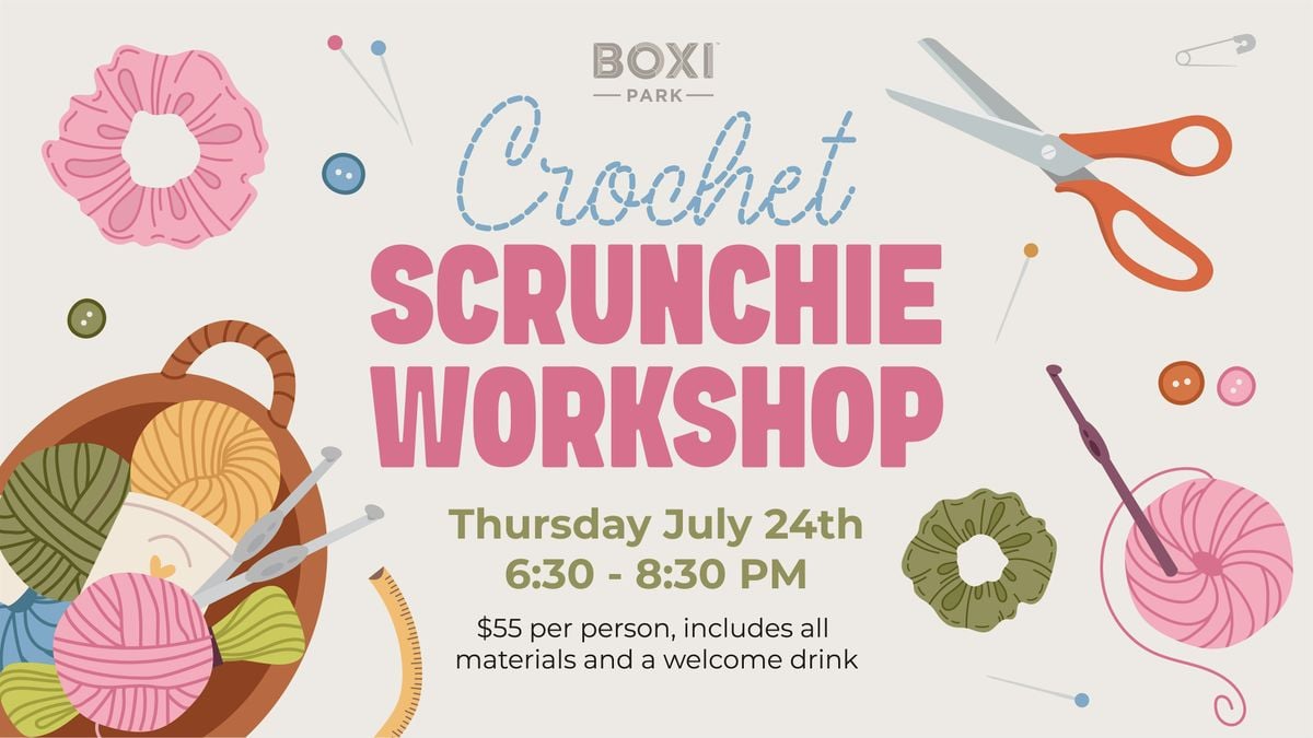 Crochet Scrunchie Workshop, 24 July | Event in Orlando | AllEvents
