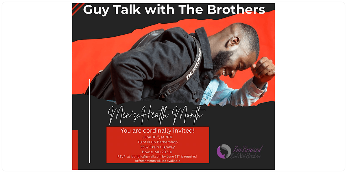 Guy Talk with The Brothers, 30 June | Event in Bowie | AllEvents