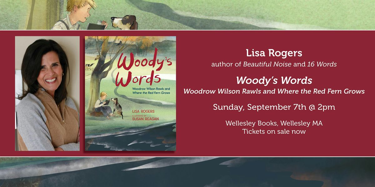 Lisa Rogers presents "Woody's Words", 7 September | Event in Wellesley | AllEvents