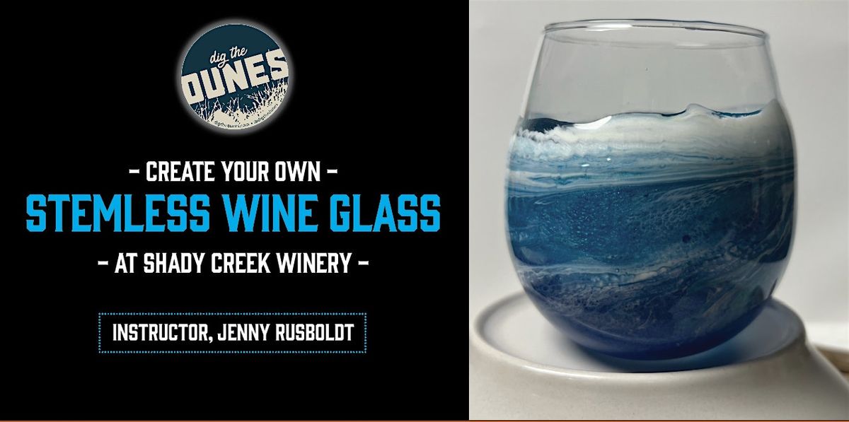 Create your own beach wave wine glass - at Shady Creek Winery, 16 October | Event in Michigan City | AllEvents
