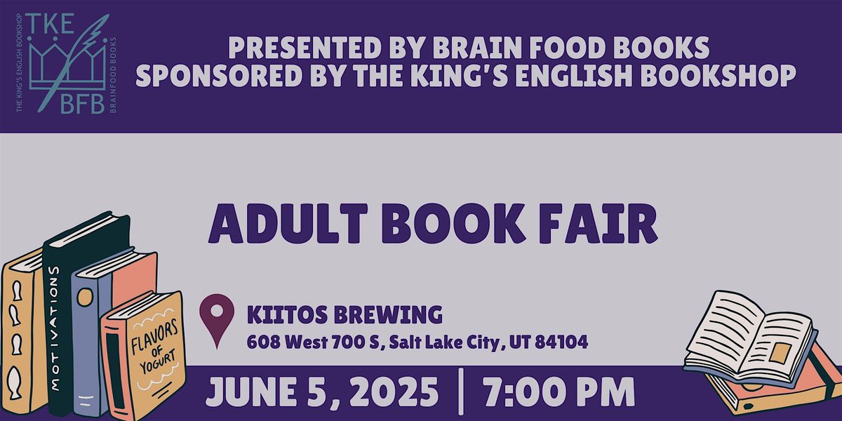 Books & Brews: An Adult Book Fair!, 5 June | Event in Salt Lake City | AllEvents