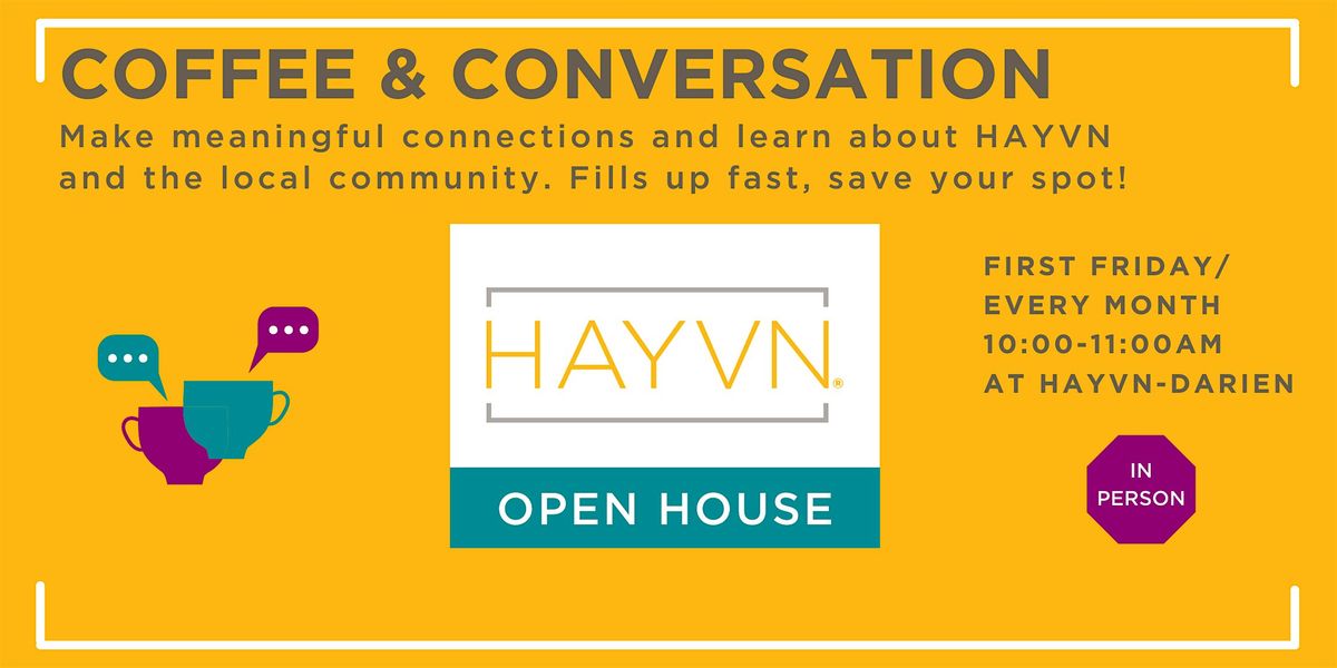 Coffee & Conversation at HAYVN, 7 November | Event in Darien | AllEvents
