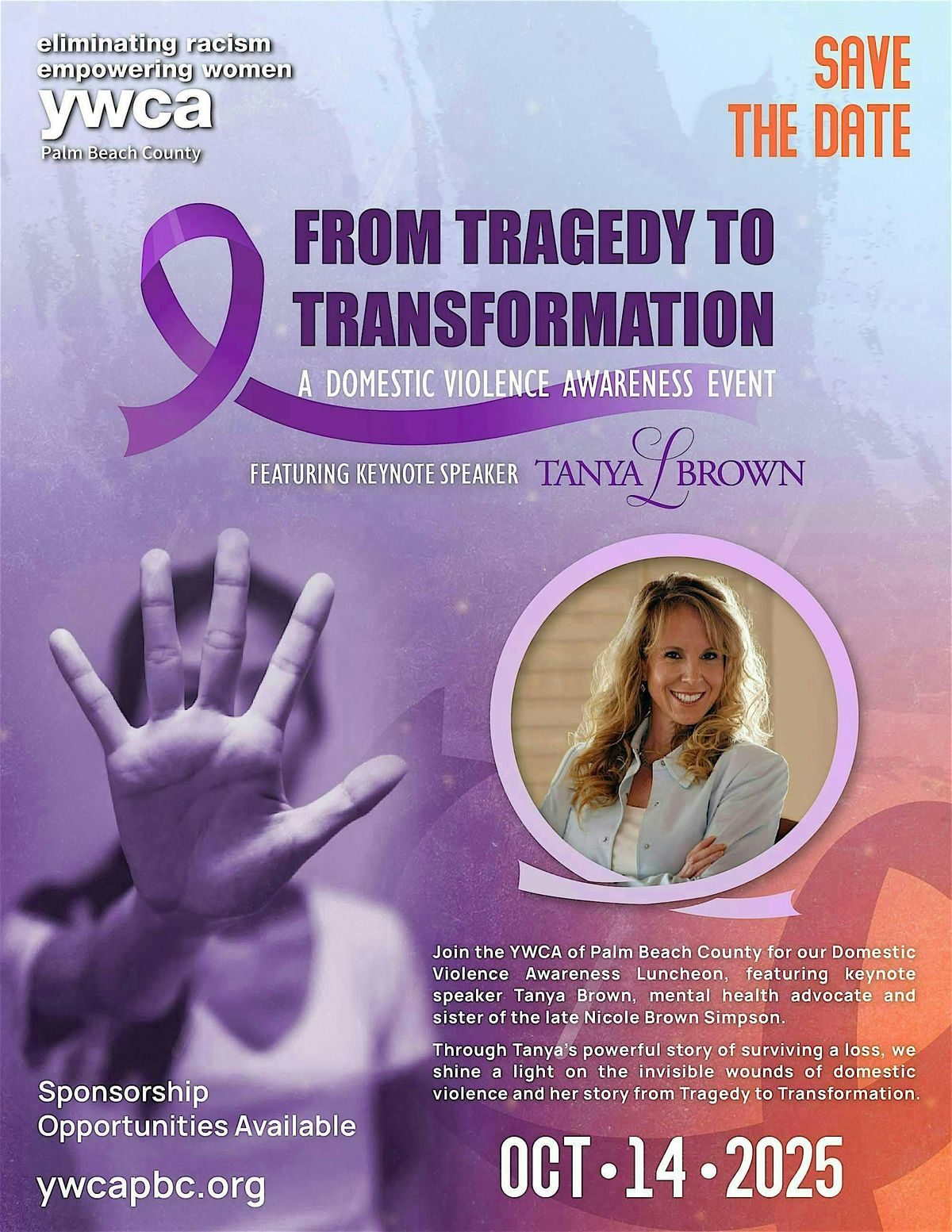 From Tragedy to Transformation, 14 October | Event in West Palm Beach | AllEvents