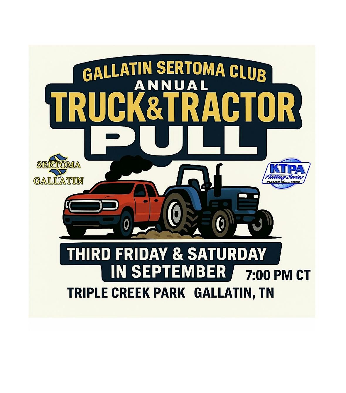 Gallatin Sertoma Club Truck & Tractor Pull (NIGHT 2 - 9/20/25), 20 September | Event in Gallatin | AllEvents
