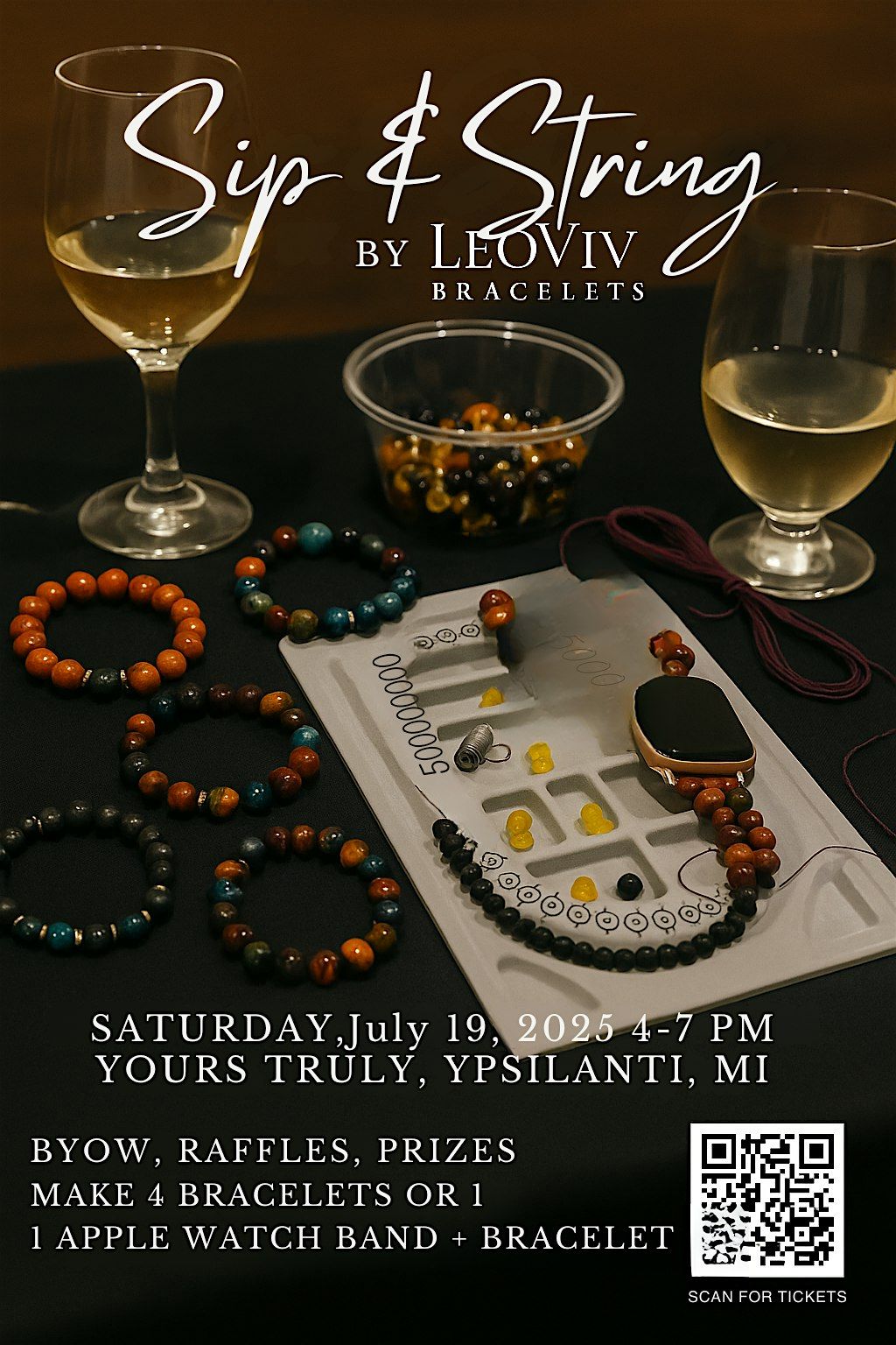 Sip & String by LeoViv Bracelets, 19 July | Event in Ypsilanti | AllEvents