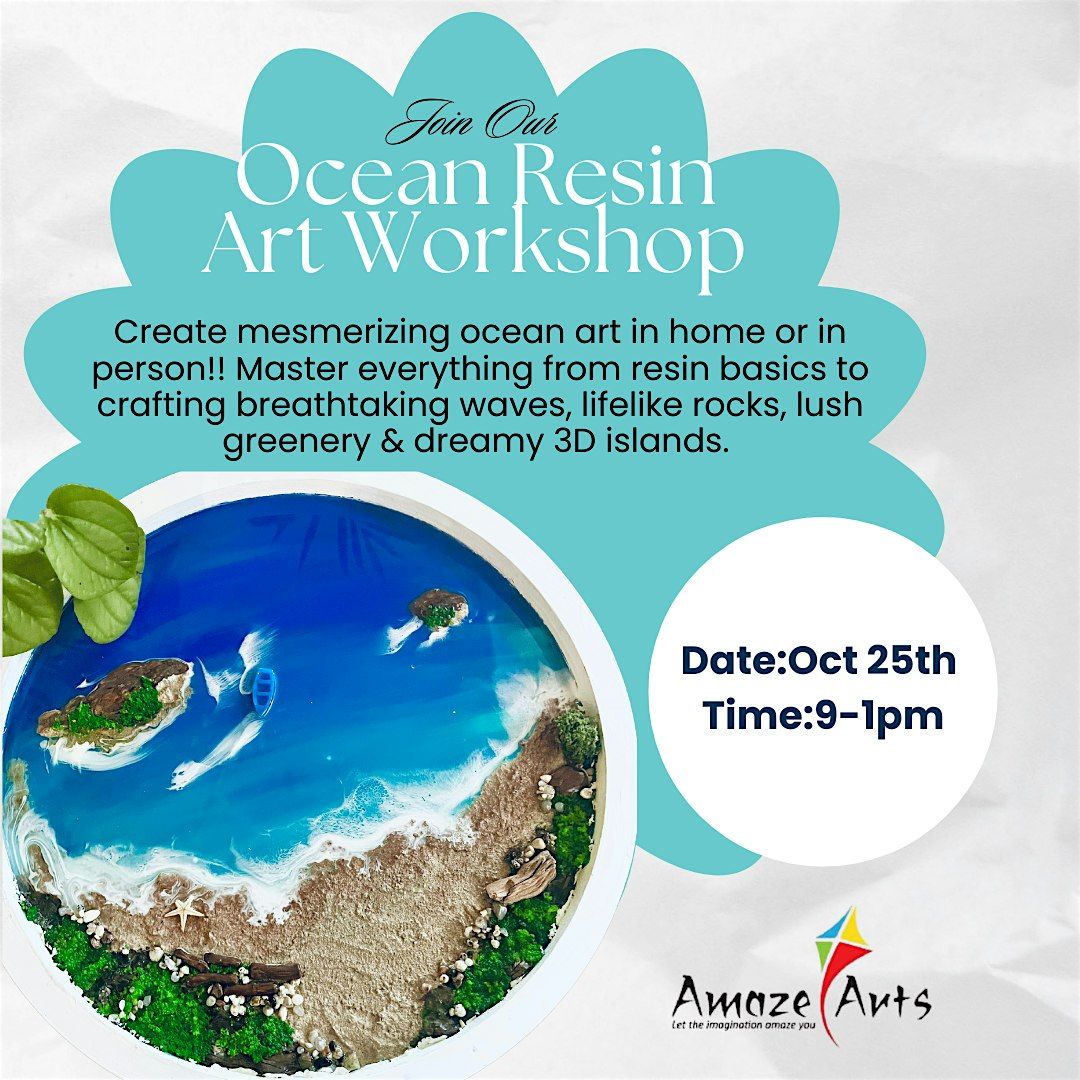 Ocean Art Resin Workshop, 25 October | Event in Surrey | AllEvents