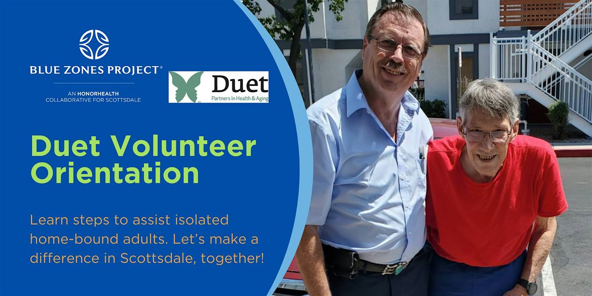 Volunteer- Duet Orientation- BZP Scottsdale, 24 July | Event in Scottsdale | AllEvents