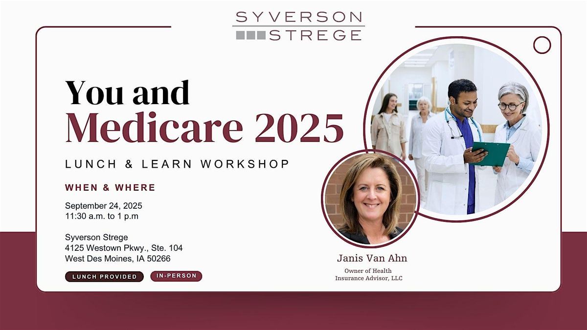 You and Medicare: 2025, 24 September | Event in West Des Moines | AllEvents